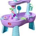 Step2 Rain Showers and Unicorns Water Table, Kids Water and Sand Activity Sensory Playset, Summer Outdoor Toys, 13 Piece Water Toy Accessories, for Toddlers 1.5+ Years Old, Blue & Purple