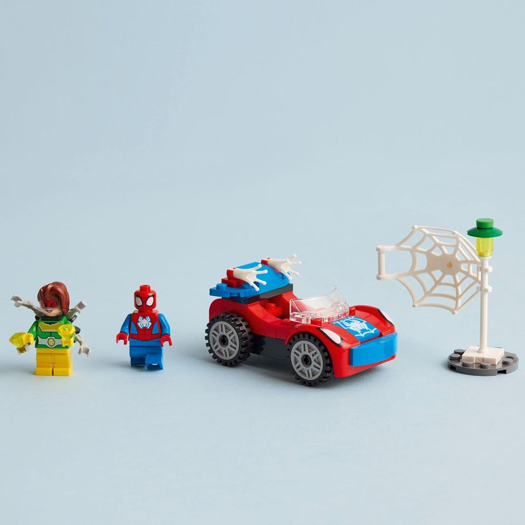 LEGO Marvel Spider-Man's Car and Doc Ock - Kids Pretend Play Set with Glow in The Dark Pieces for Boys & Girls, Ages 4+ - Gifts for Birthdays - 10789