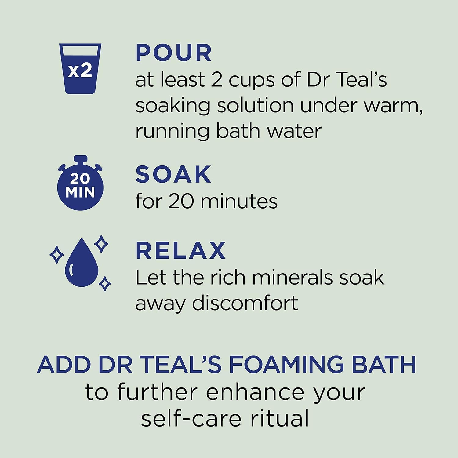 Dr Teal's Epsom Salt Magnesium Soak, Relax & Relief with Eucalyptus & Spearmint Essential Oils, 3 lbs