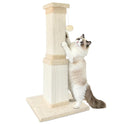 Cat Scratching Post for Large Cats, Cat Scratcher for Indoor Cats Adults, Sturdy Sisal Scratch Post to Protect Furniture, 32 Inch, Beige
