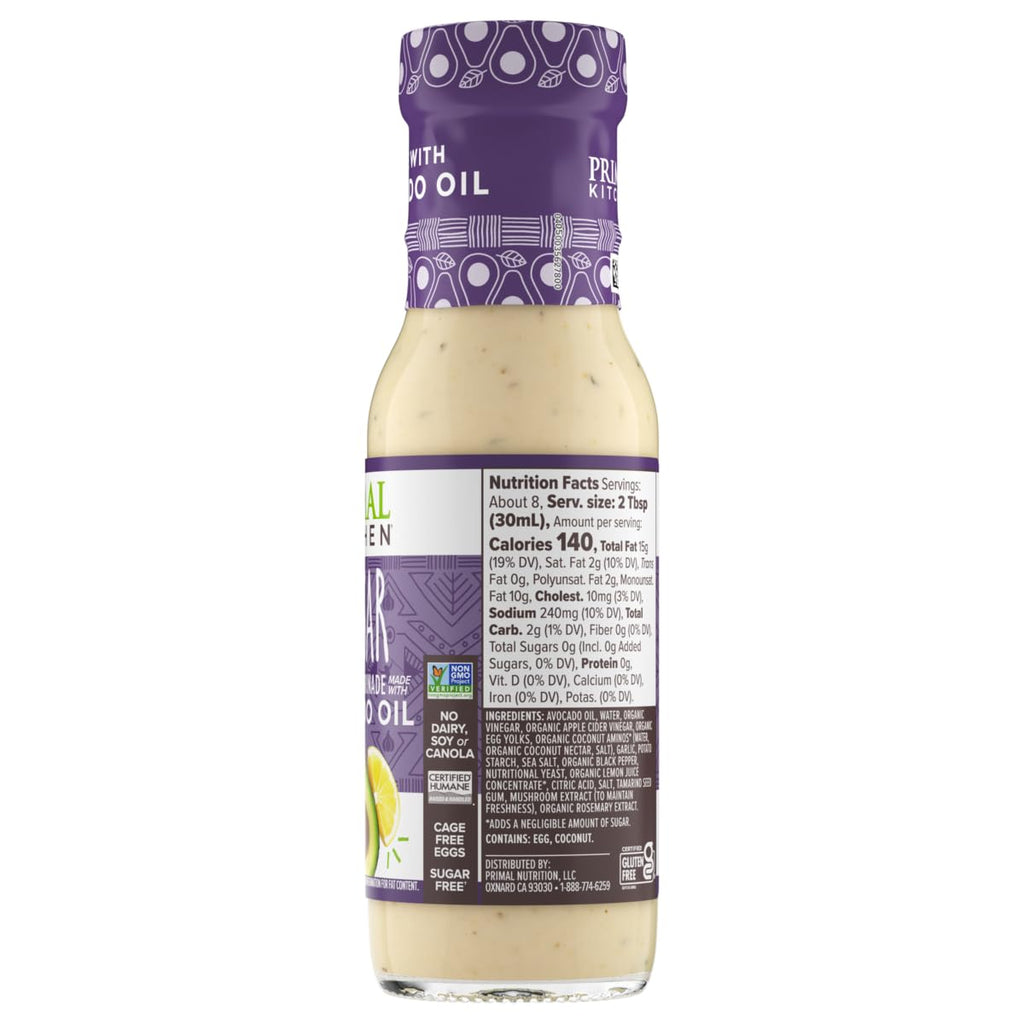 Primal Kitchen Ranch Dressing, Caesar Dressing, and Green Goddess Dressing & Marinade, Made with Avocado Oil, 8 Fluid Ounces, Variety Pack of 3