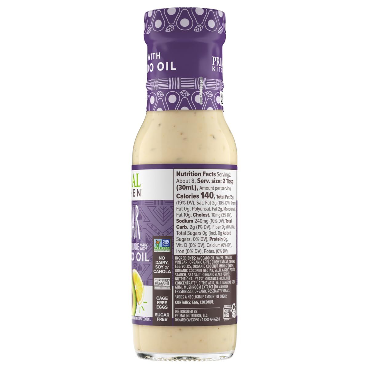 Primal Kitchen Ranch Dressing, Caesar Dressing, and Green Goddess Dressing & Marinade, Made with Avocado Oil, 8 Fluid Ounces, Variety Pack of 3