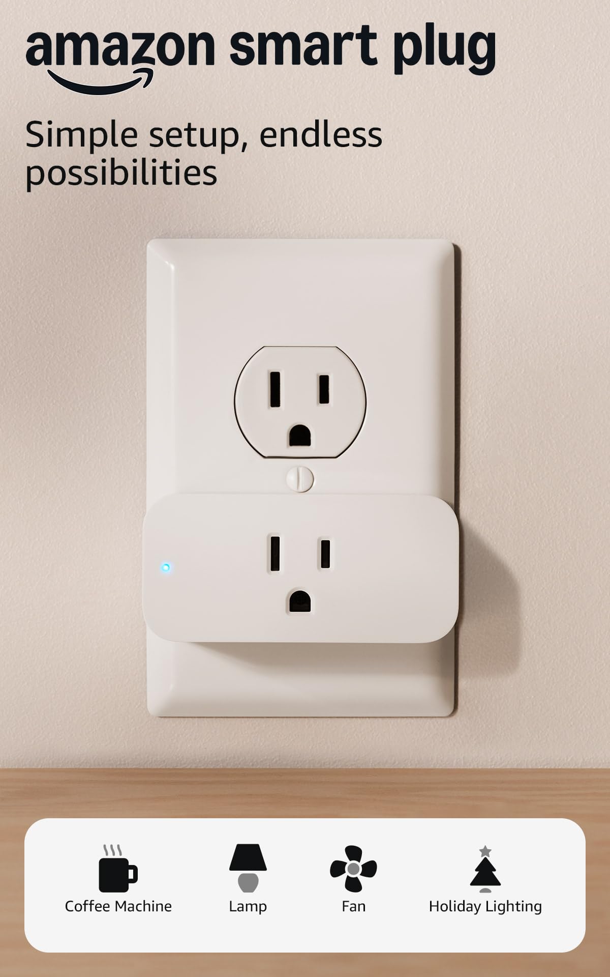 Smart Plug, Works with Alexa, Simple Setup, Endless Possibilities
