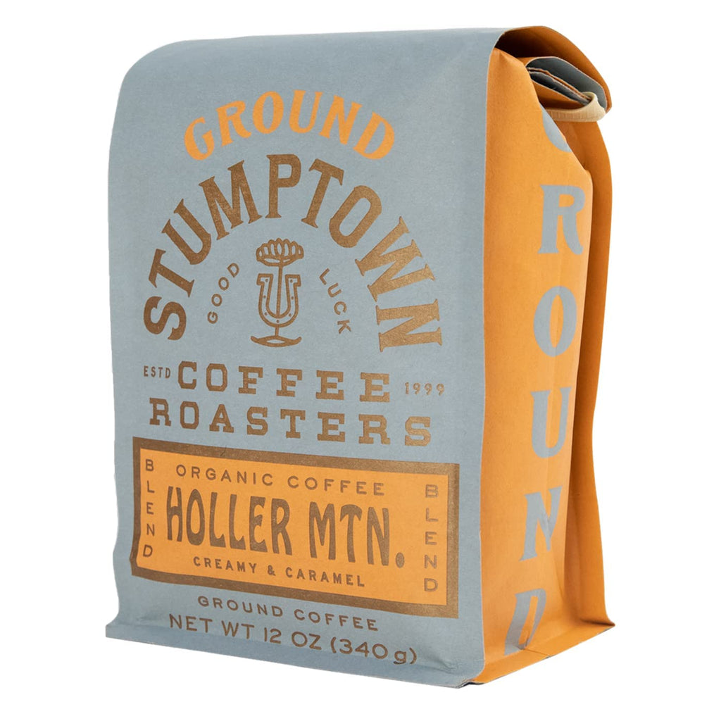 Stumptown Coffee Roasters, Organic Medium Roast Ground Coffee, 100% Arabica Coffee - Holler Mountain 12 Ounce Bag, Flavor Notes of Citrus Zest, Caramel and Hazelnut