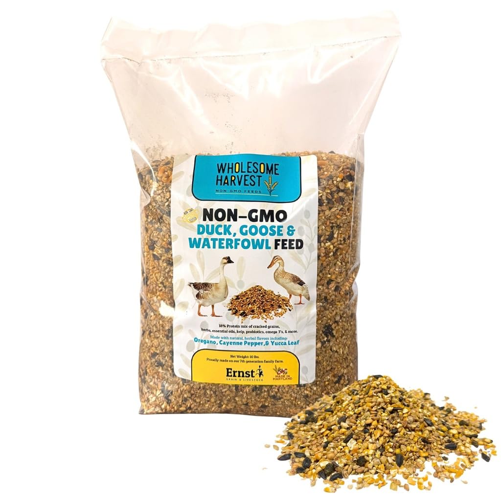 Duck, Goose, Waterfowl Layer Feed 10 lb, High Protein Specially Formulated to Promote Egg Production and Healthy Flocks