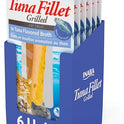 INABA Premium Hand-Cut Grilled Tuna Fillet Cat Treats/Topper with Vitamin E and Green Tea Extract, 0.52 Ounces Each, Pack of 6, Tuna Broth