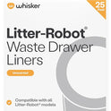 Litter-Robot Waste Drawer Liners by Whisker, 25 Pack - Litter Box Liners, Custom Fit for Litter-Robot, 9-11 Gallons of Capacity, Quick to Install and Easy to Empty
