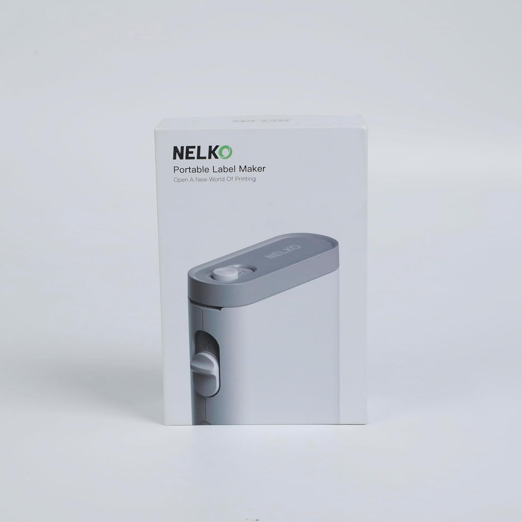 Nelko Label Maker Machine with Tape, P21 Bluetooth Label Printer, Wireless Mini Label Makers with Multiple Templates for Organizing Office Home, White