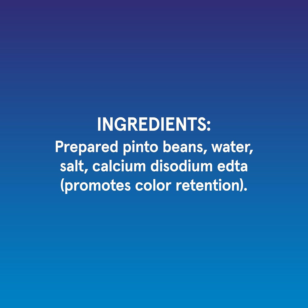 BUSH'S BEST 16 oz Canned Pinto Beans, Source of Plant Based Protein and Fiber, Low Fat, Gluten Free, Great For Soups, Salads and More, (Pack of 12)