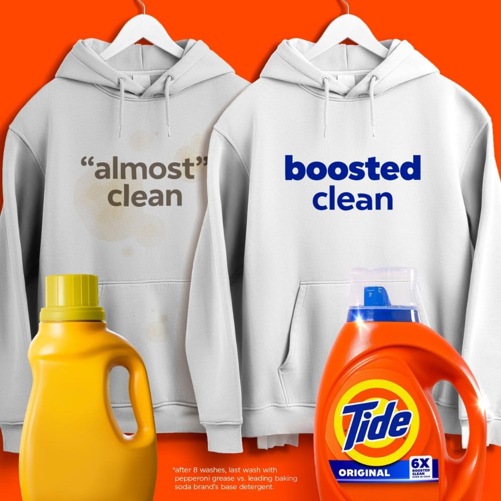 Tide Liquid Laundry Detergent, Original, 64 loads, 84 fl oz, HE Compatible (Packaging May Vary)