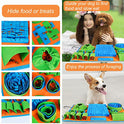 Vivifying Snuffle Mat for Dogs, Interactive Dog Puzzle Toy for Boredom and Mental Stimulation, Enrichment Feeding Game Sniff Mat Helps Slow Eating and Keep Busy