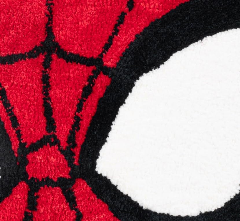 Jay Franco Marvel Spiderman Kids Bath Rug - Soft, Non-Slip, Machine Washable, Red Bathroom Mat 20 x 30