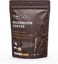 Mushroom Coffee, Instant Mushroom Coffee with Cordyceps, Reishi, King Trumpet, Shitake, Turkey Tail, Lions Mane for Energy, Focus, Positive Mood & Immune Support (30 Servings)