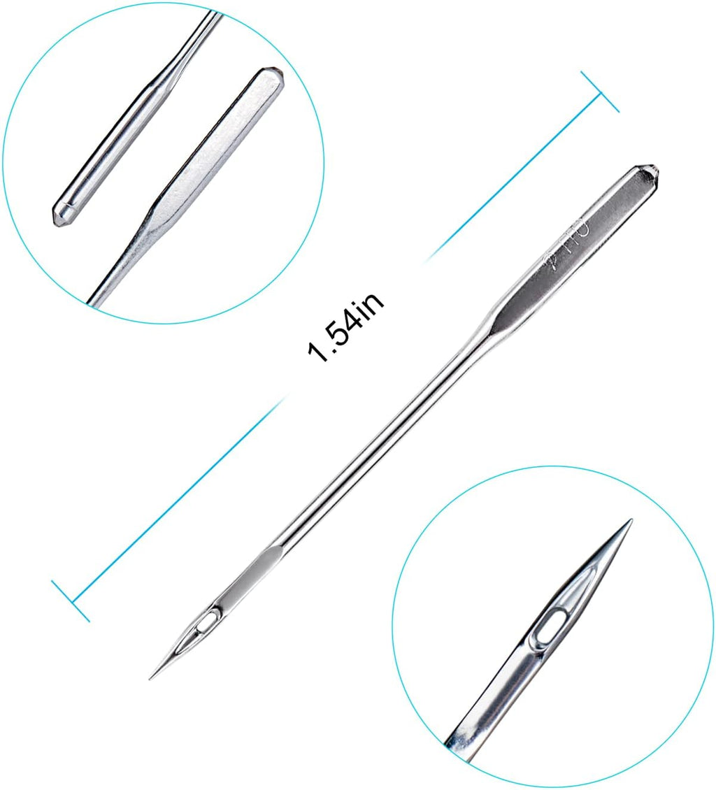 Sewing Machine Needles, 50 PCS Universal Sewing Machine Needle, Compatible with Singer, Brother, Janome, Varmax, Sizes HAX1 65/9, 75/11, 90/14, 100/16, 110/18 (50 PCS)