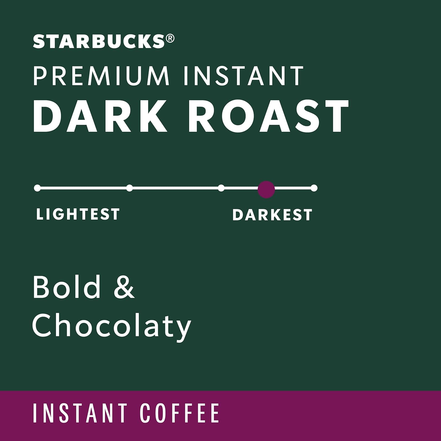 Starbucks Premium Instant Coffee, Dark Roast Coffee, Arabica Beans, Three 3.17 oz Tins