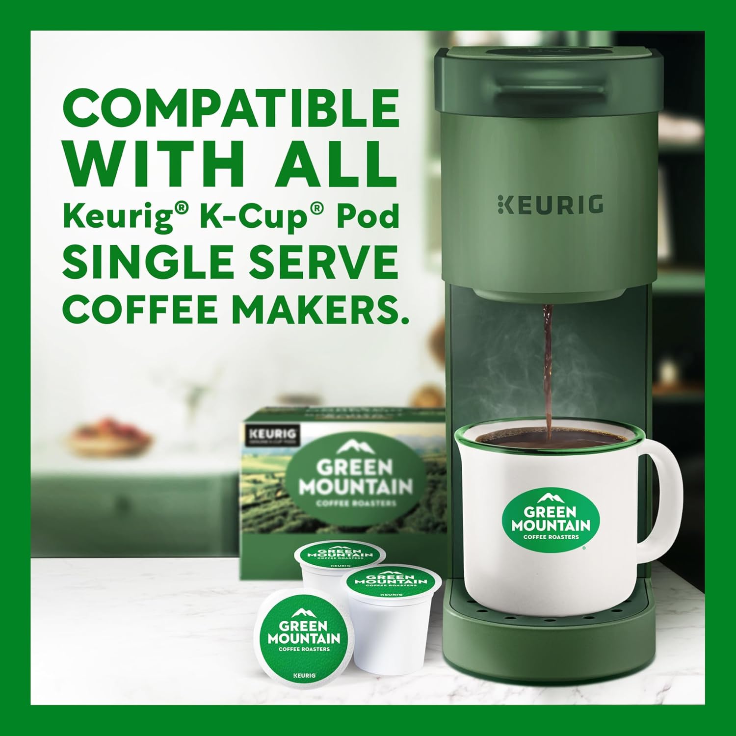 Green Mountain Coffee Roasters Breakfast Blend Single-Serve Keurig K-Cup Pods, Light Roast Coffee, 96 Count