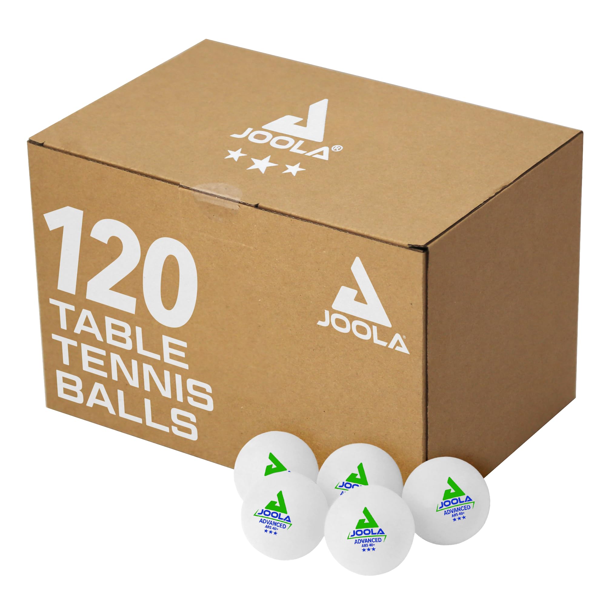 JOOLA Training 3 Star Table Tennis Balls - 40+mm Regulation Bulk Ping Pong Balls for Competition and Recreational Play - Fun as a Cat Toy - Indoor and Outdoor Compatible