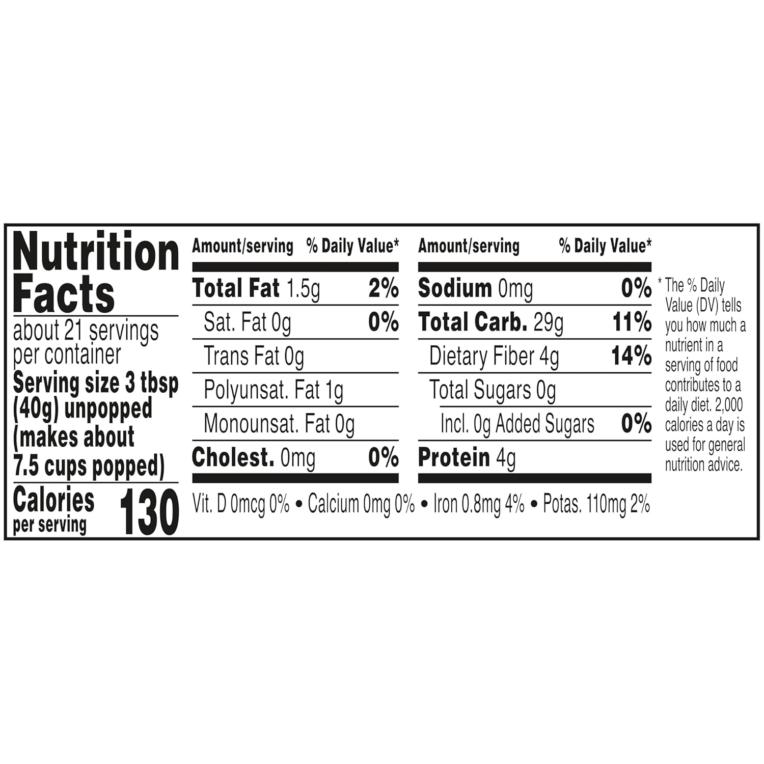 Orville Redenbacher's Gourmet Popcorn Kernels, Original Yellow, 4g Fiber Per Serving, 30 oz.