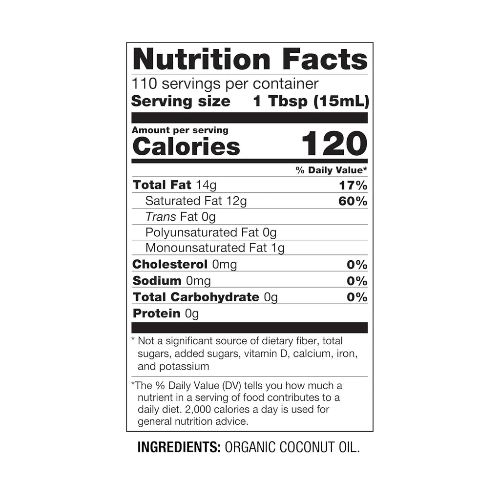 BetterBody Foods Organic Refined Coconut Oil, 56 Fl Oz, All Purpose Oil for Cooking, Baking, Hair and Skin Care