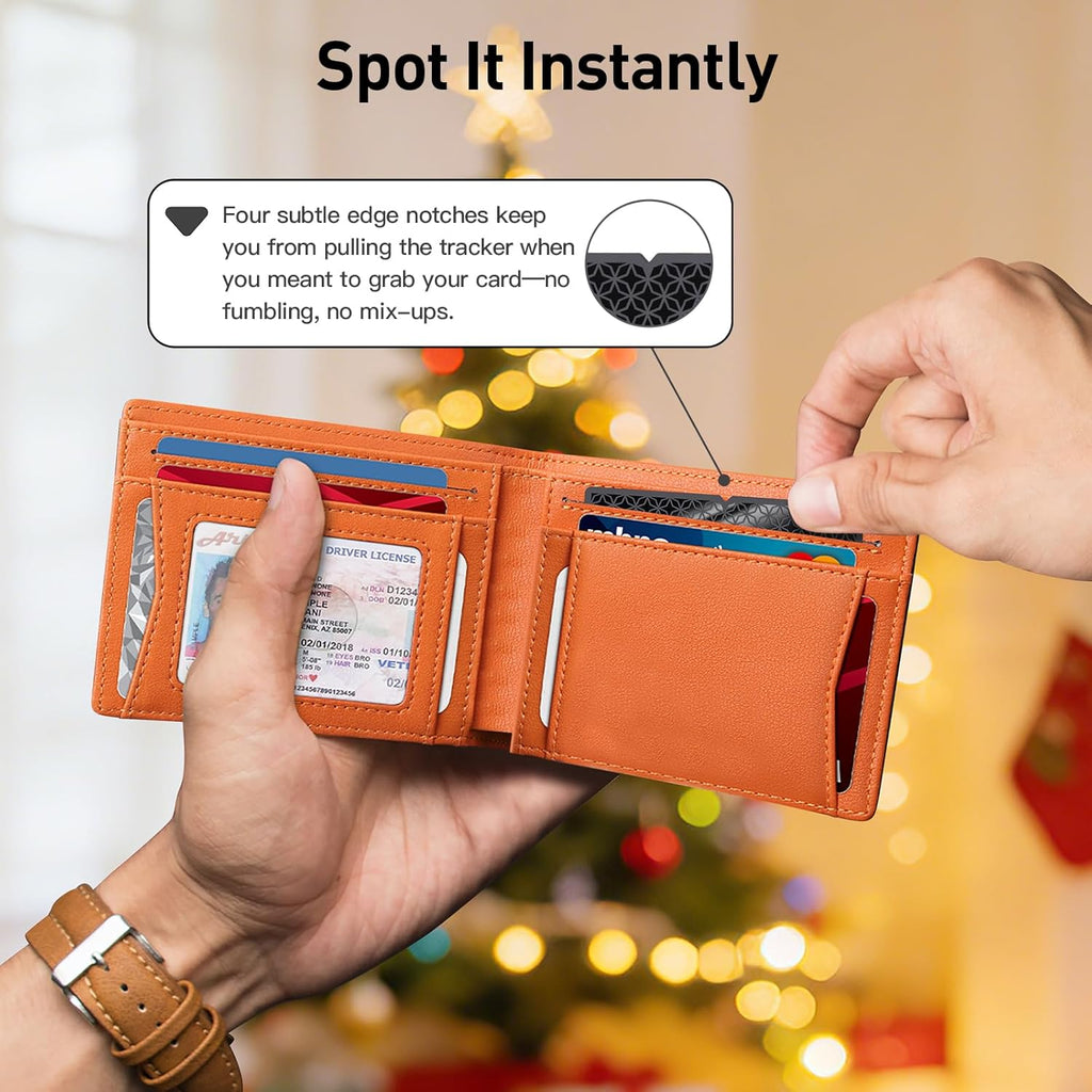 Apple MFi Certified (iOS Only) Bluetooth Tracker Smart Card for Apple Find My iPhone Wallet GPS Tracker, 5-10 Years Staying Power, Keys Finder and Item Locator for Keys, Bags, Passport