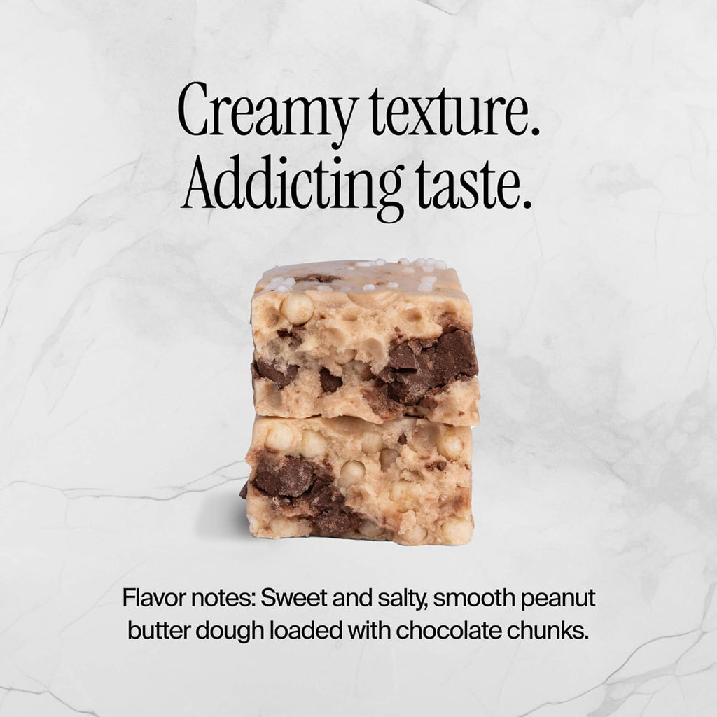 David High Protein Bars No Sugar - Sugar Free Protein Bars, Low Carb, Gluten Free - 28g of Protein, 150 Calories - David Bar On-The-Go Snack - Peanut Butter Chocolate Chunk Flavor, Pack of 12