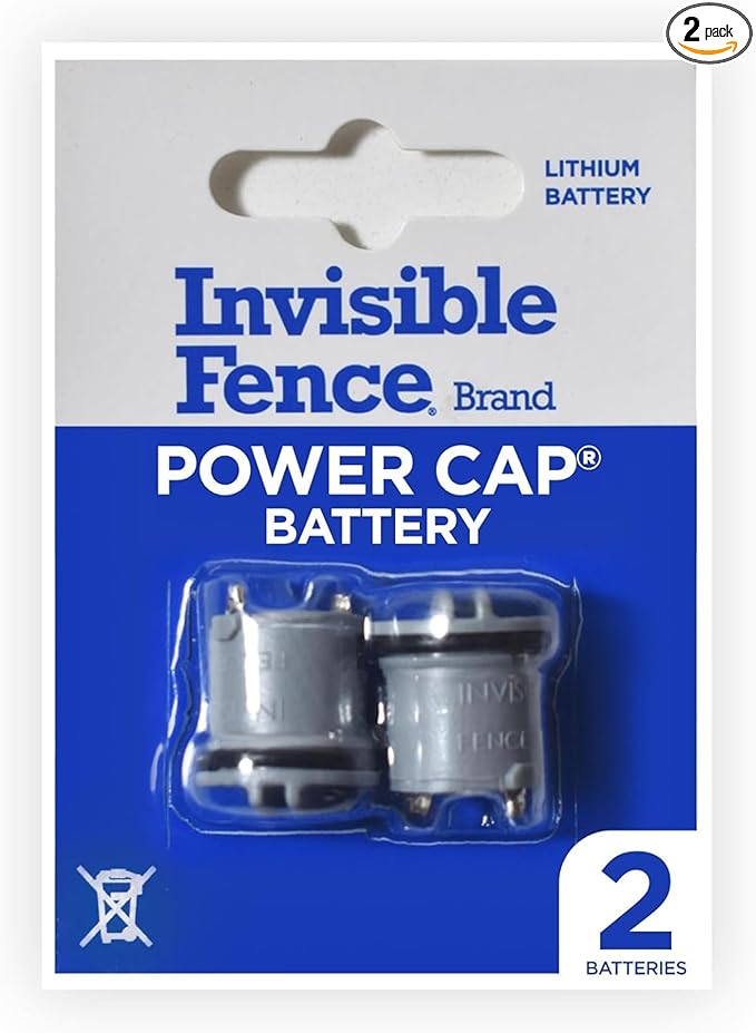 Invisible Fence Power Cap Battery, 2-Pack