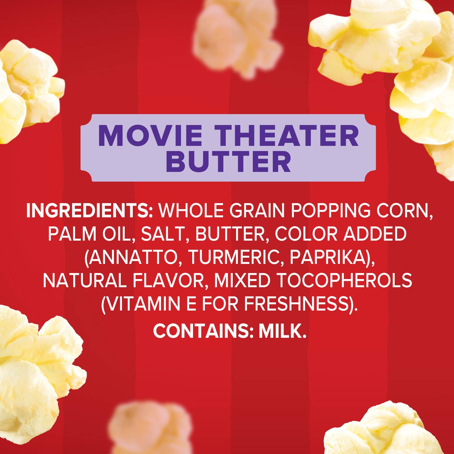 Orville Redenbacher’s Microwave Popcorn, Movie Theater Butter Flavor, 3g Fiber Per Serving, 3.29 oz., 24-Count