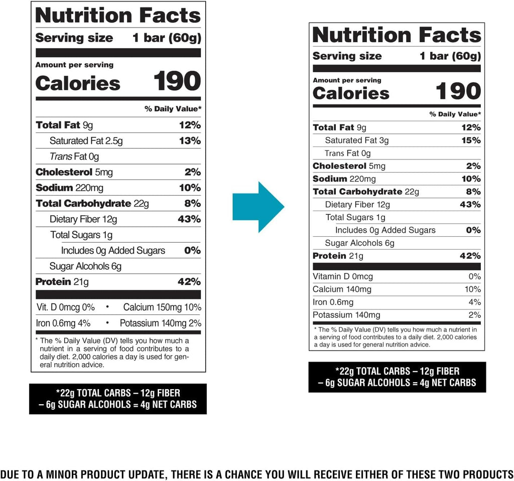 Quest Nutrition Chocolate Chip Dough Cookie Protein Bars, 21g Protein, 1g Sugar, 4g Net Carb, High Fiber, Gluten Free, Keto Friendy, 12 Count