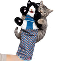 Cat Wrestling Glove Puppet – Interactive Hand Mitt with Durable Protective Sleeve and Catnip - Play & Enrichment