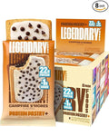 Legendary Foods 22g Protein Pastry 0g Added Sugar, Low Carb, Gluten Conscious, Keto Snack, Ideal for Glucose Management, Includes Whey Protein Isolate, 8 Pack Campfire S'mores