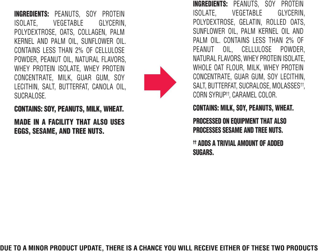 Atkins Peanut Butter Granola High Protein Bar, High Fiber Snack , 16g Protein, 1g Sugar, 4g Net Carb, Protein Snack, 12 Count