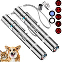 Laser Pointer, Cat Toys, Cat Laser Pointer with 3 Light Modes & 5 Fun Patterns,Portable Interactive Kitten Pet Bird Dog Cat Mouse Toy for Fun Chase Play Exercise(2Pcs)