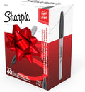 Sharpie Permanent Markers, Fine Point, Black, 40 Count - Quick Drying, Bulk Set for Classroom, Poster Boards, Office, Home, Teacher Supplies