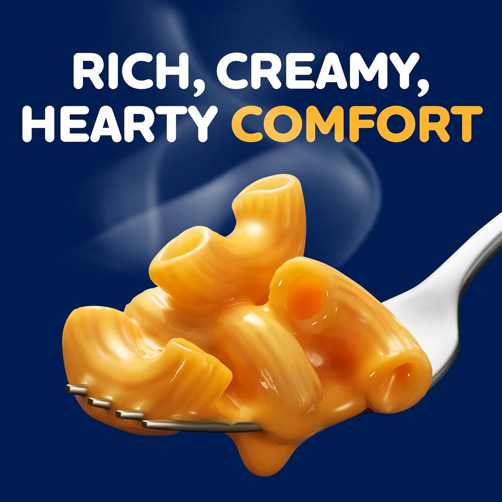 Kraft Deluxe Mac and Cheese, 3 Boxes, for Easy Dinner or Dinner Sides, Original Cheddar Flavor, No Artificial Flavors or Dyes, 14 oz
