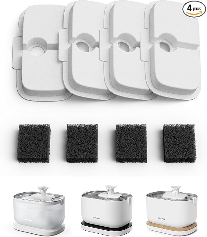 PETLIBRO 4 Packs Replacement Filters for Dockstream Cat
