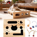 2026 New Model Cat Nail File Enrichment Box Cat Nail File Box with Sandpaper Stress-Free Alternative to Trimming Nails, Cat Toys Interactive for Indoor Cats Nail Scratcher