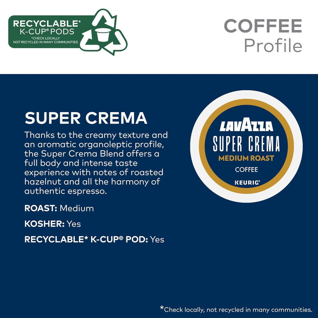 Lavazza Favorites Collection Variety Pack, Single Serve Keurig® K-Cup® Pods, Light and Medium Roast Coffees, 64-Count Box