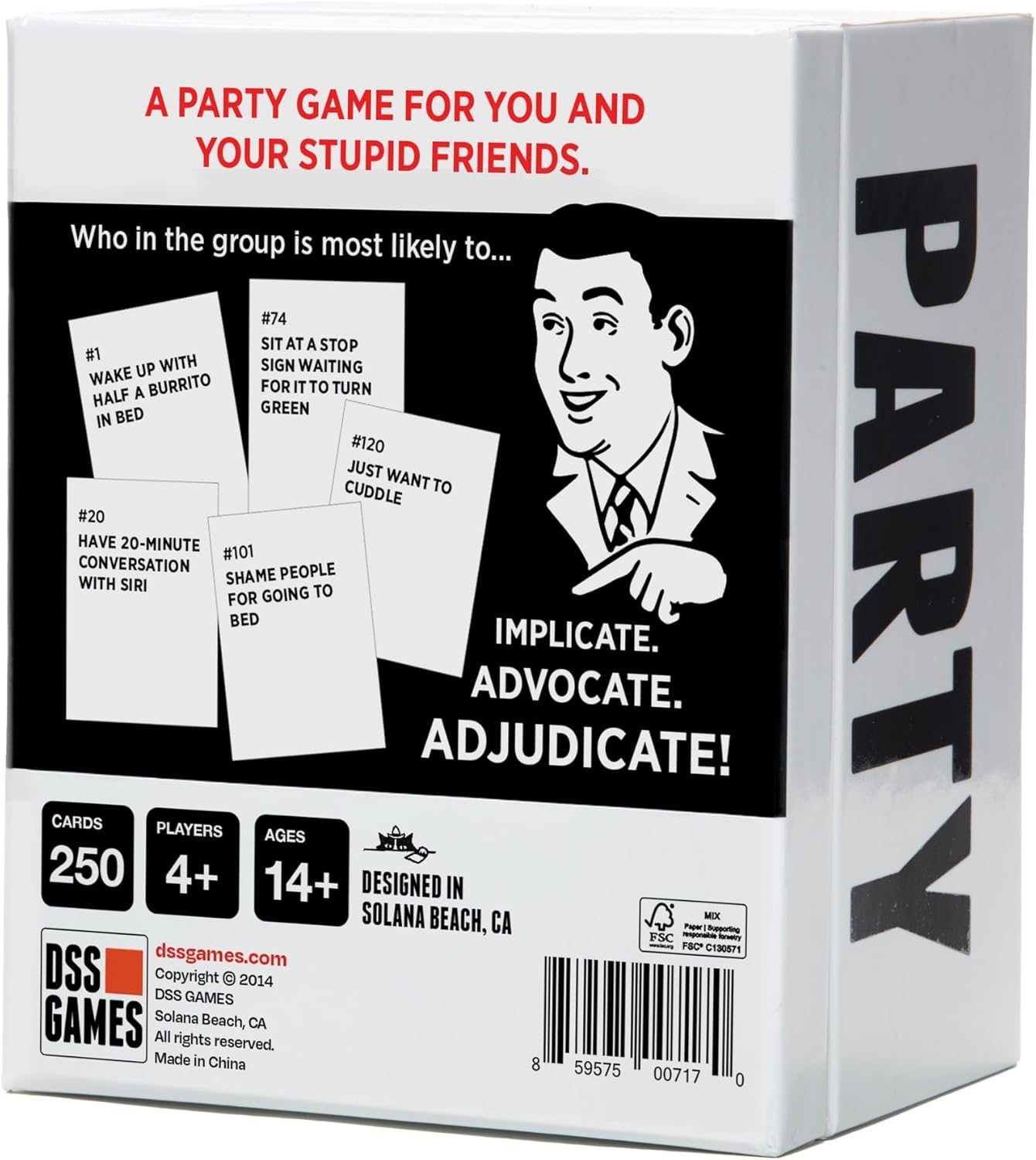 DSS Games Who's Most Likely to...Kinda Clean Family Edition [A Party Game | Great for Adults & Teens | White Elephant Gift, Stocking Stuffer | Game Nights & Big Groups]