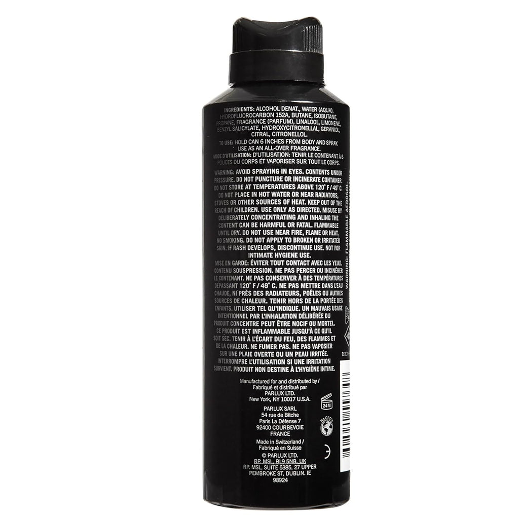 Kenneth Cole Black Body Spray for Men, 6.0 Fl Oz