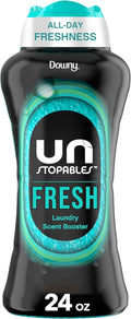 Downy Unstopables In Wash Scent Booster Beads, Fresh Scent, 24 oz, Laundry Beads for Odor Protection (Packaging May Vary)