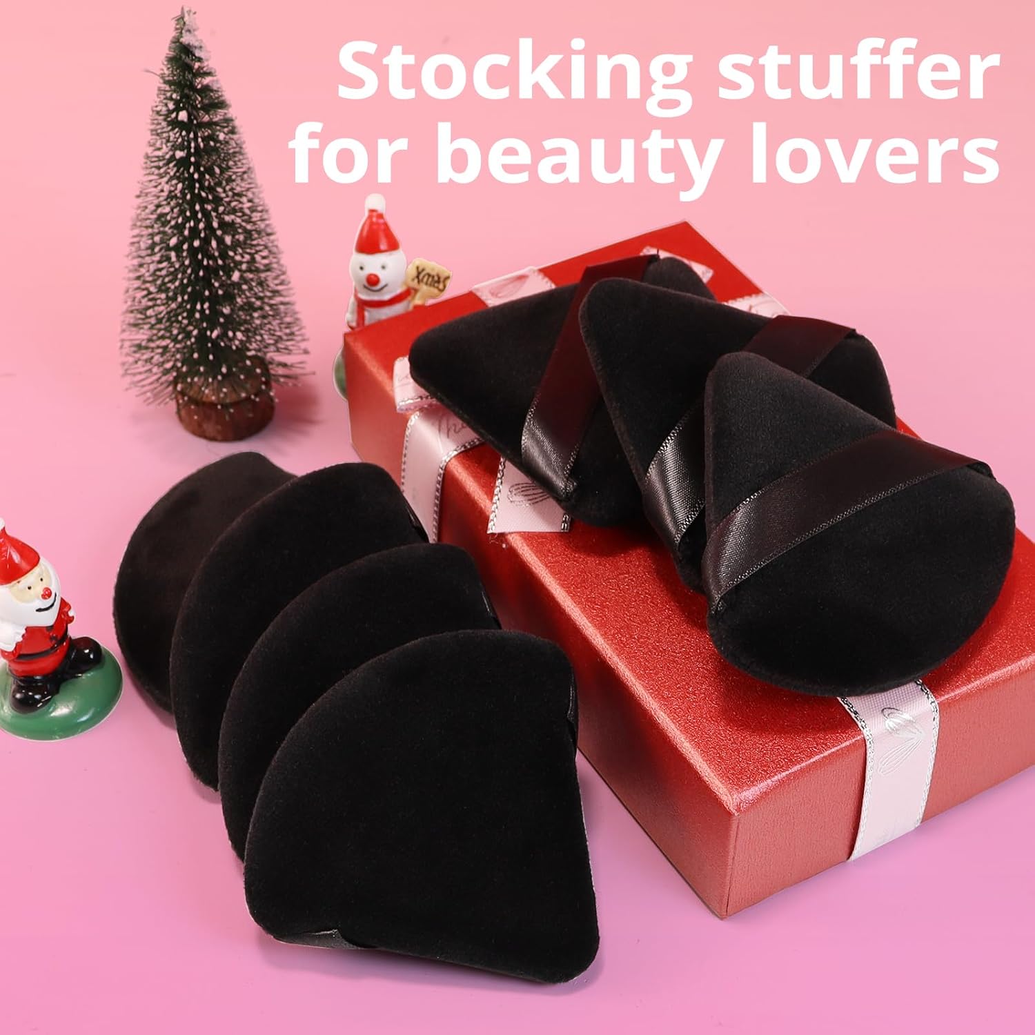 BEAKEY 12pcs Triangle Powder Puffs for Loose Powder & Foundation Makeup