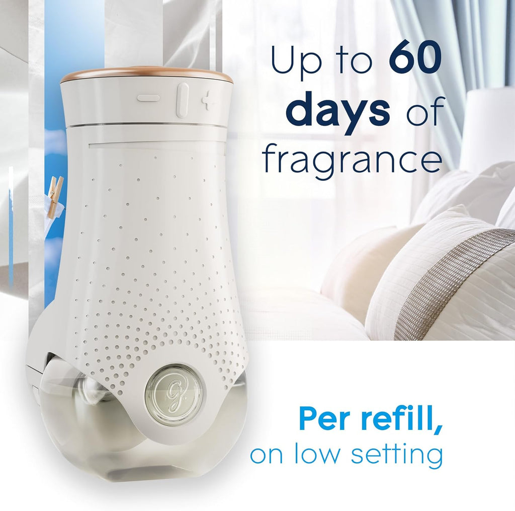 Glade PlugIns Refills Air Freshener, Scented and Essential Oils for Home and Bathroom, Clean Linen, 6.7 Fl Oz, 10 Count (Packaging May Vary)