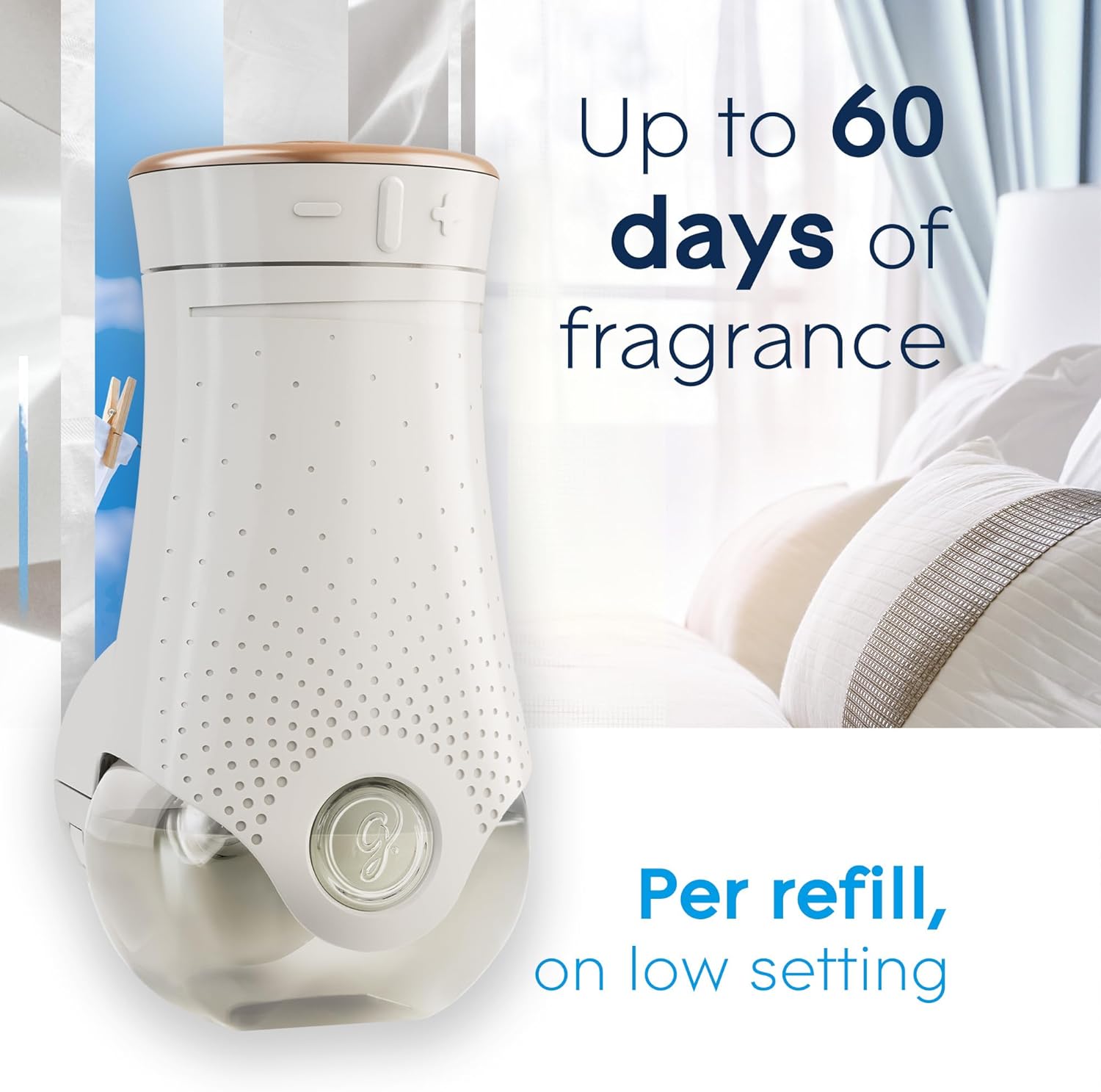 Glade PlugIns Refills Air Freshener, Scented and Essential Oils for Home and Bathroom, Clean Linen, 6.7 Fl Oz, 10 Count (Packaging May Vary)
