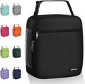 Lunch box Lunch bag for men women Insulated Lunchbox Lunch bags for Work Picnic Travel (Black)
