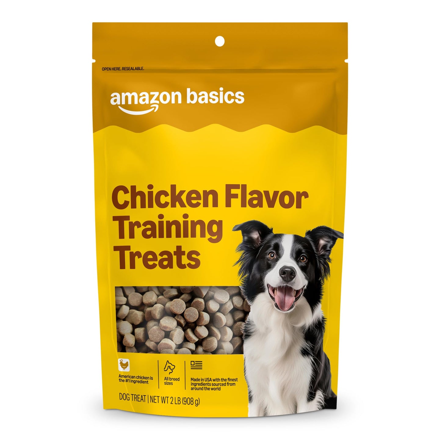 Basics Chicken Flavor Training Treats for Dogs, 2 lb. Bag (32 oz) (Previously Wag)