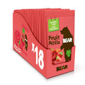 BEAR Real Fruit Snack Rolls - Gluten Free, Vegan, and Non-GMO - Strawberry – 36 Rolls, Healthy School And Lunch Snacks For Kids And Adults, 0.7 Ounce (Pack of 18)