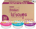 Friskies Purina Grain Free Wet Cat Food Lickable Cat Treats Variety Pack, Lil' Soups With Salmon, Tuna or Shrimp - (Pack of 30) 1.2 oz. Cups