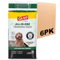 Glad for Pets Activated Carbon Disposable Dog Training Pads, 100 Count | Ideal for puppies, senior dogs, incontinence, and post-surgery, ultra-absorbent, keeps floors & crates dry, 23 x 23 in