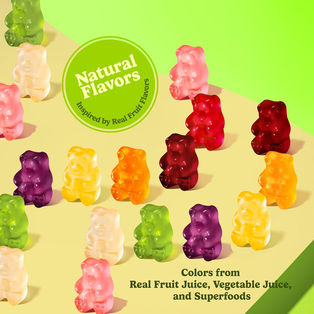 Albanese World's Best True to Fruit Exotic Fruits | 25oz Bag of Candy | 8 Natural Flavors and Colors, Soft Gummy Bears | Fuji Apple and More | Tastes like Real Fruit Picked at the Peak of Ripeness