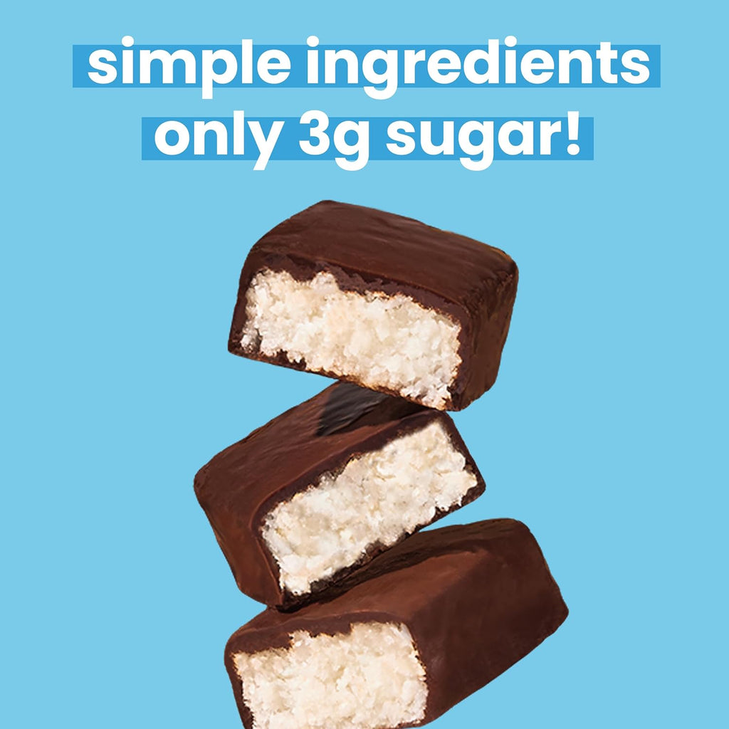 UNREAL Dark Chocolate Coconut Bars (Value Size Bag) | Vegan, 3g Sugar, & 3 Simple Ingredients | Non-GMO, Gluten Free, & Fair Trade | 9.5oz